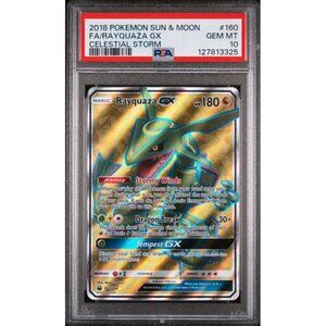 Rayquaza GX - Celestial Storm - Full Art Ultra Rare - PSA GEM MINT 10